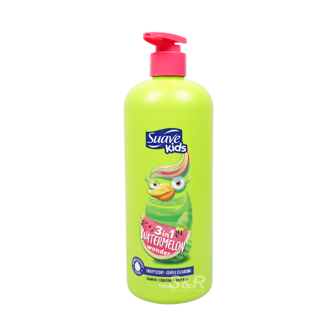 Suave Kids 3in1 Watermelon Wonder (Shampoo, Conditioner & Shampoo) 700mL